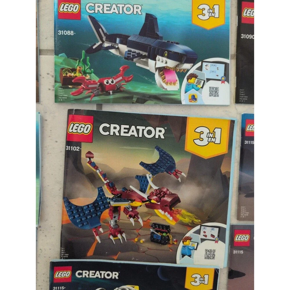 Lego Creator 3 in 1 Lot of 27 INSTRUCTION MANUALS ONLY